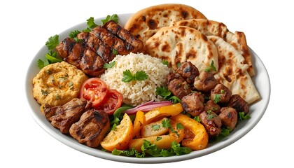 Fototapeta premium beef stew with riceBeef stew with rice is a hearty and comforting meal featuring tender pieces of beef slowly cooked in a rich, savory sauce with vegetables and aromatic herbs. The flavorful stew is s