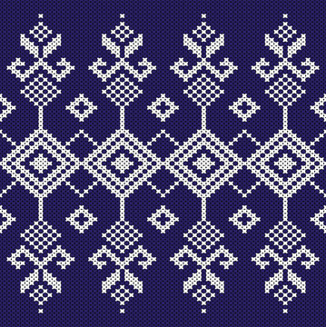     Cotton Argyle Knit Vector concept warmly geometric knit texture seamless pattern, classic diamond motif. Design for knit fabric, wallpaper, fashion, decor. I drew this by myself, it&rsquo;s not AI gener