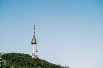 Obraz premium N Seoul Tower against clear blue sky