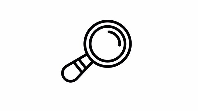 search minimalist stroke animation