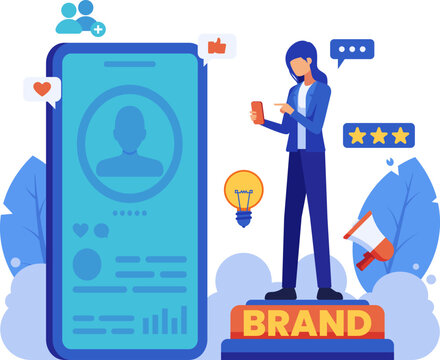 Businessman Managing Personal Branding on Social Media