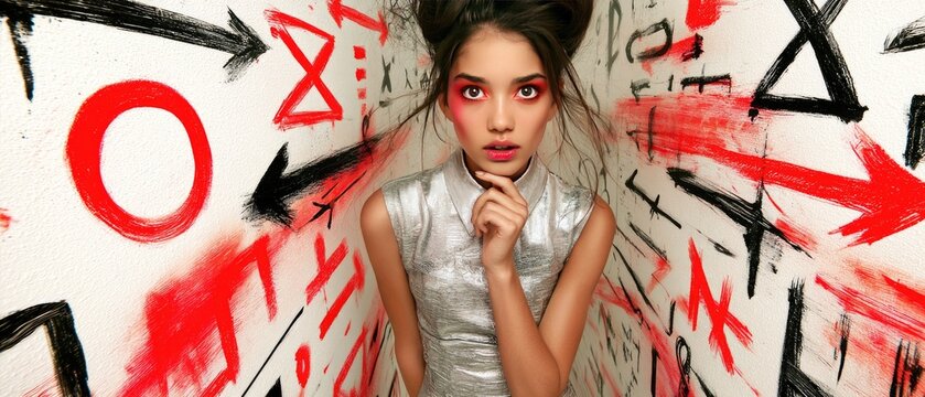 Vibrant Artistic Expression in Urban Graffiti Fashion Shoot