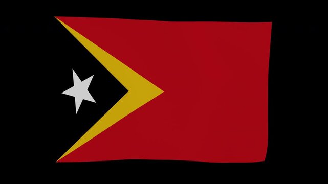 Patriotic Dynamic Timor Leste Loop Alpha Channel