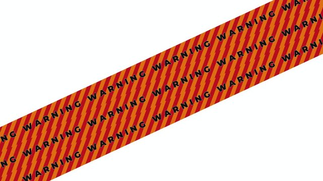Caution tape Layered Tape Stack Motion Graphic alert loop