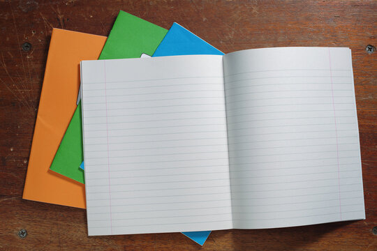 Open Blank School Exercise Book