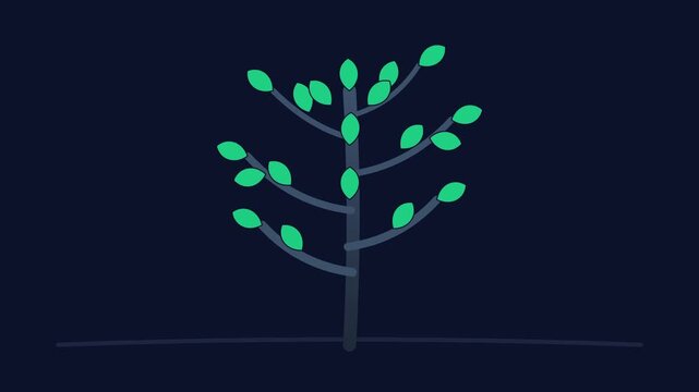 Money tree glowing with dollar bills symbolizes investment, wealth, and financial growth on dark background.