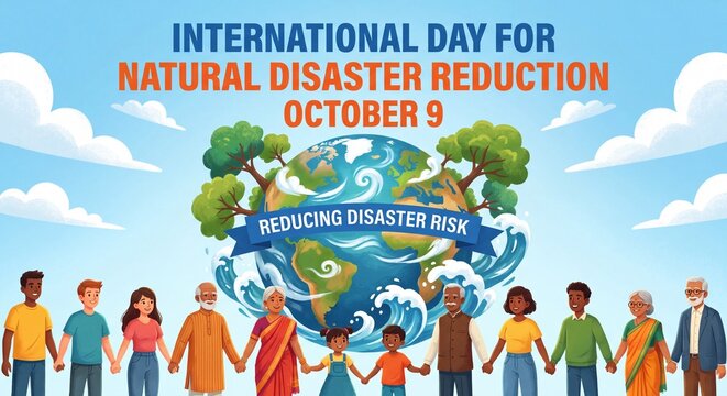 International Day for Natural Disaster Reduction community illustration