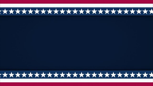 American patriotic stars and stripes labor day background pattern flat graphic motion design social media marketing backdrop