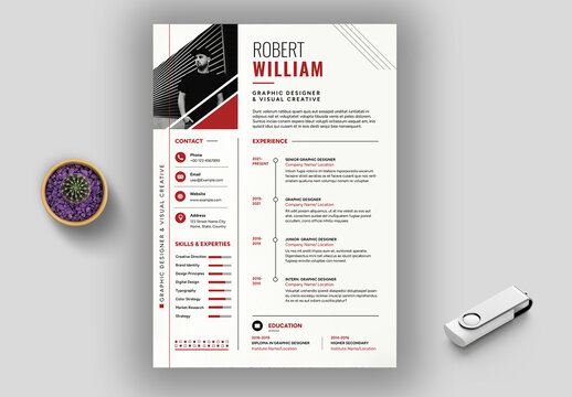Modern Graphic Designer Resume