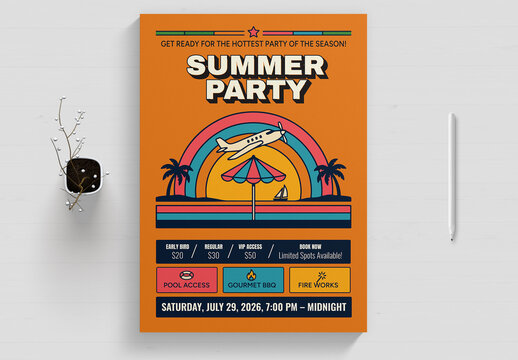 Summer Party Crew Graphic