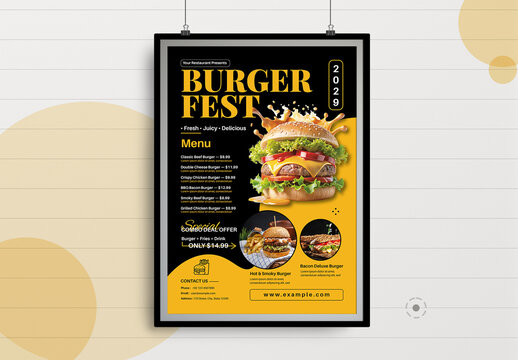 Burger Food Flyer Design