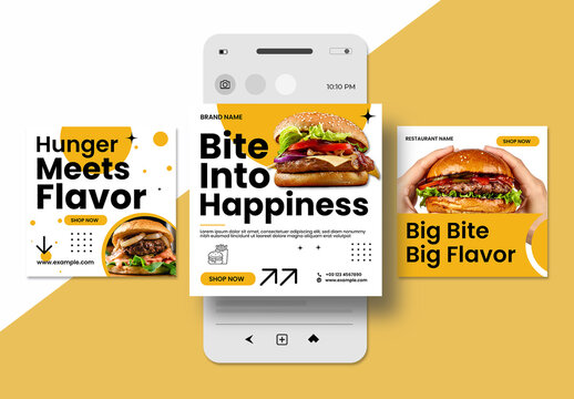 Restaurant Social Media Post Design