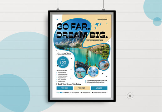 Travel Agency Promotion Flyer Design