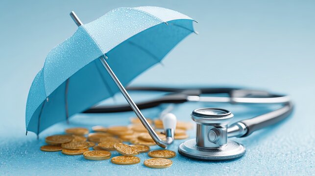 Health and medical insurance coverage concept with healthcare protection