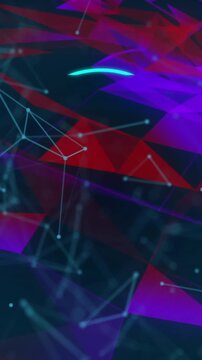 Animation of network of connections with biometric fingerprints and online security padlocks