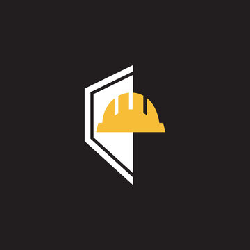 Urban building construction helmet logo.