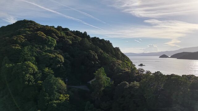 修行の場・厳しい自然と調和する日本の寺（ドローン） / Place of Ascetic Practices Japanese Temple in Harmony with Harsh Nature Drone