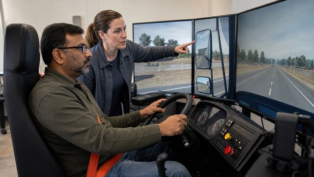 Career Changer Training in Truck Simulator