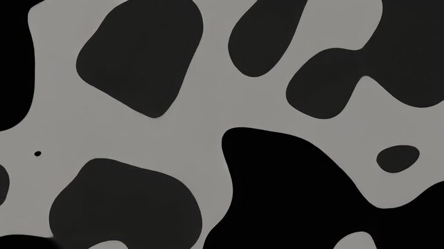 Abstract composition of black and grey organic shapes divided into three horizontal panels.