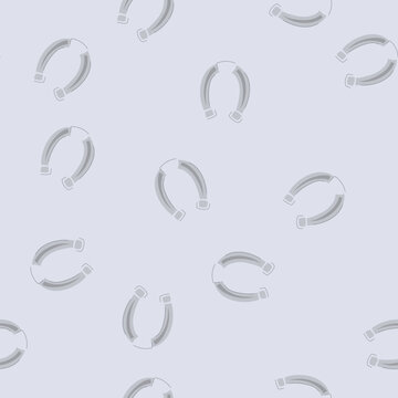 pattern horse horseshoe cartoon. shoe luck, lucky clover, western howdy horse horseshoe sign. seamless vector illustration