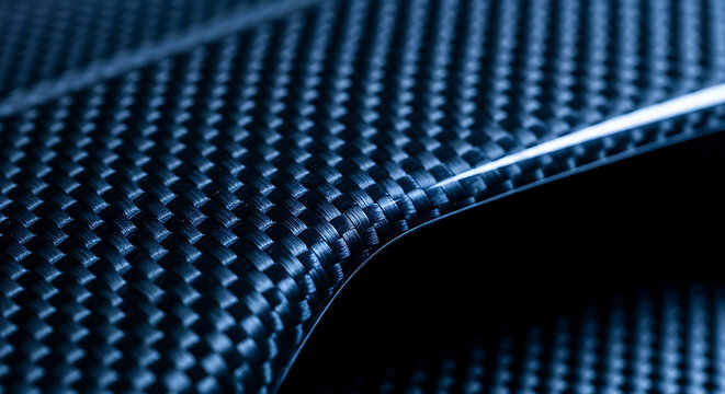 Close-up of blue knit fabric texture - A detailed close-up image showcasing the intricate weave of soft blue knitted fabric, ideal for fashion, textile, or design projects.