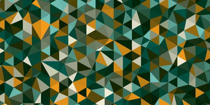 Multicolor Triangular Mosaic Design. Elegant Abstract Triangle Wallpaper