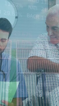 Animation of data processing over diverse doctors