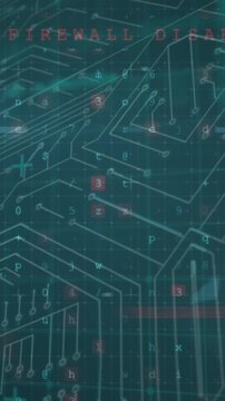 Animation of network of connections over data processing