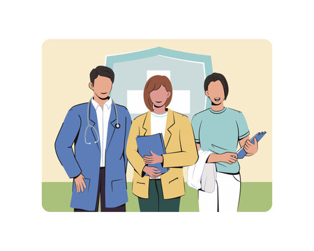Professional Medical Team Staff