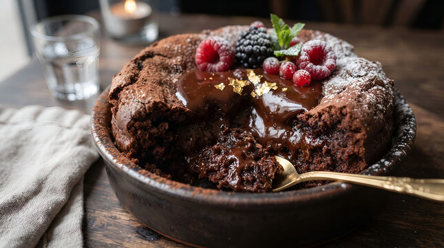chocolate cake with cherries, Delicious chocolate dessert close-up, rich texture, food photography