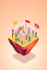 Fototapeta premium Collaborative Workflow