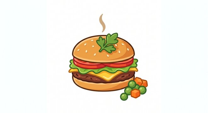 vector hamburger