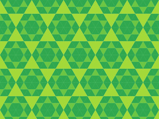 Fototapeta premium Simple Green Geometric Triangle Mosaic Pattern