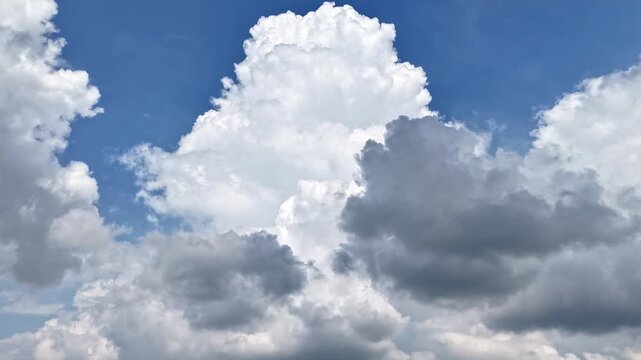time-lapse,blue sky with white clouds
