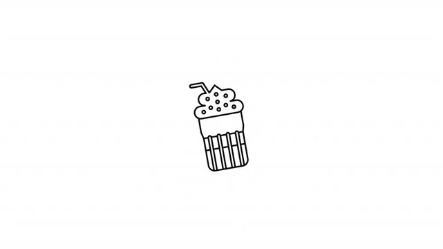 Chocolate Shake Glass Icon