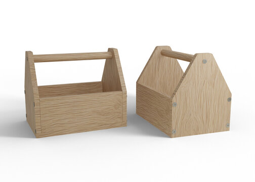 Wood Toolbox Mockup