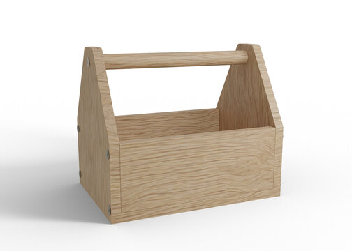 Wooden Tool Chest Mockup