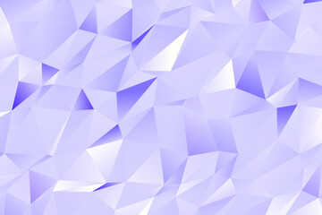 Obraz premium A soft abstract low-poly background featuring faceted geometric shapes in white, lavender, and light blue tones, perfect for modern, elegant, and futuristic designs.
