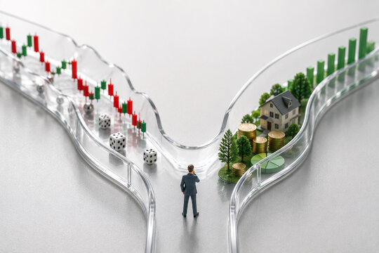 Investment Decision Between Market Risk and Stable Long Term Assets