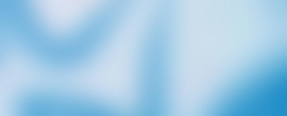 Fototapeta premium Soft blue grainy gradient abstract background with light noise texture