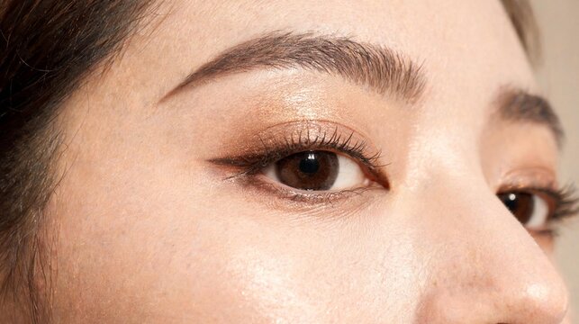 Precision Black Eyeliner Eye Close Up for Premium Cosmetics Campaign