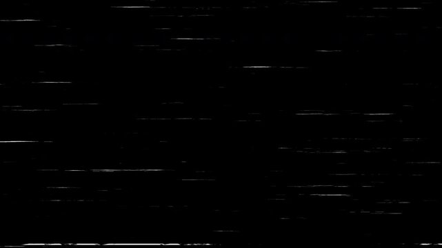 dust and scratches. Film Efect with dust particles scratches vintage on black background alpha chanel in 4k video