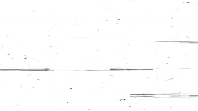 Retro video effect Old film grain texture with dust particles scratches and scan line seamless vintage overlay alpha chanel in 4k video white backgroun