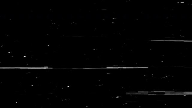 film grain overlay with scratches and dust particles scratches vintage on black background alpha chanel in 4k video