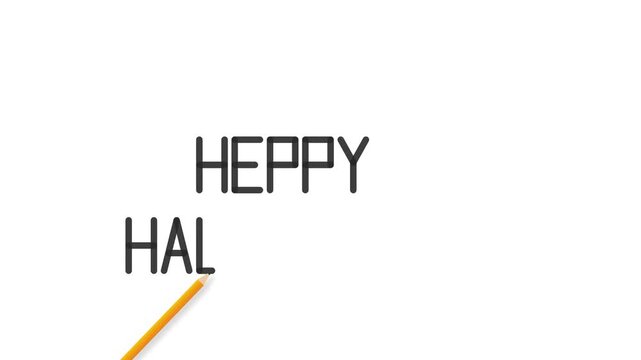 Minimalist typographic animation featuring an upbeat greeting message displayed with dynamic motion graphics and elegant modern font styles