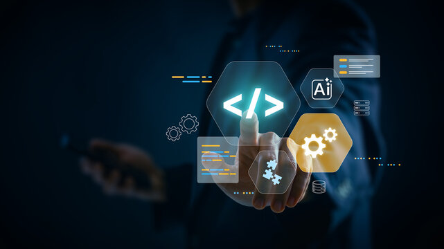 Low Code No Code Development for Enterprise Application Automation, Visual Programming, AI Software Integration, Digital Transformation, Workflow Management, and Business Technology Solutions