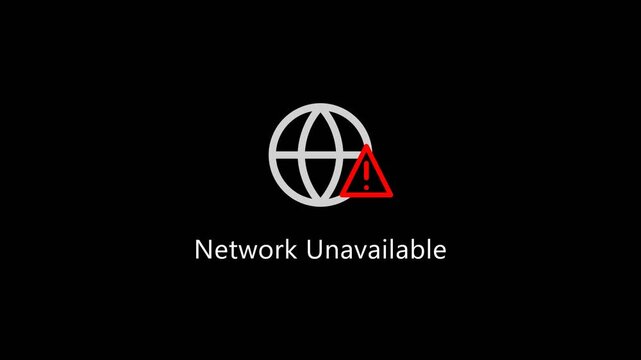 Lost Connection Globe Seamless Looping Motion Graphics Background