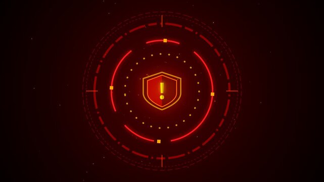 Sci Fi Cyber Alert H U D Seamless Looping Motion Graphics Background