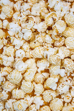 Full frame texture of delicious popcorn