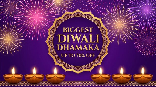 Diwali dhamaka offer banner graphic design, web banner, banner design with